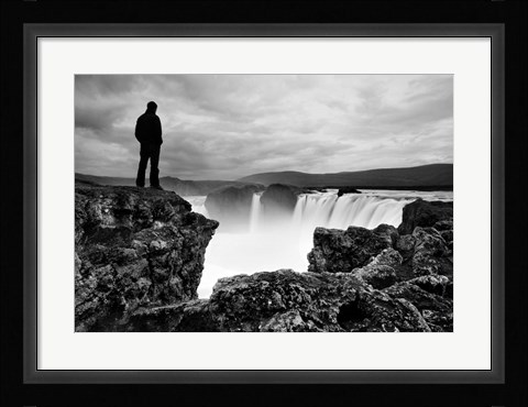 Framed Iceland Waterfall Print