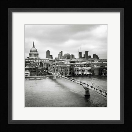 Framed London Millenium Bridge Print