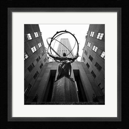Framed NYC Rockefellar Print