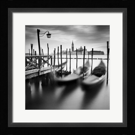 Framed Venice Gondolas Print