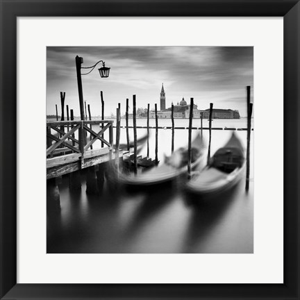 Framed Venice Gondolas Print