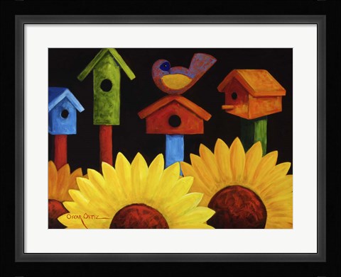 Framed Midnight Garden Print