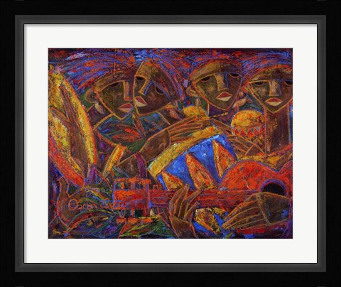 Framed Musas Del Caribe Print