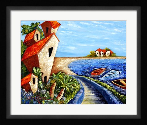 Framed Ocean Village Print