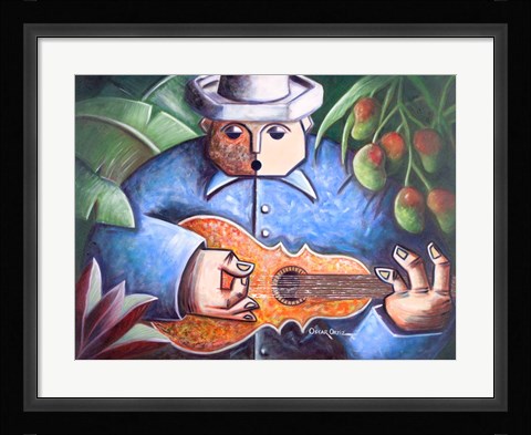 Framed Musician I Print