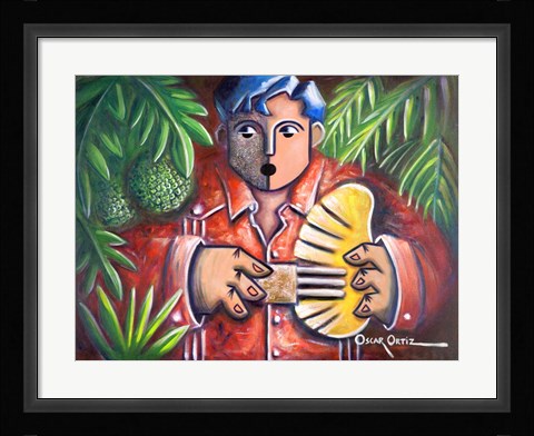 Framed Musician II Print