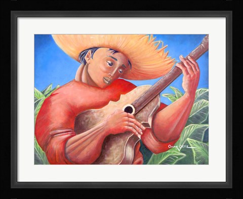 Framed Musician IV Print