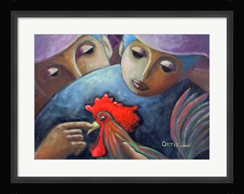 Framed Rooster Print