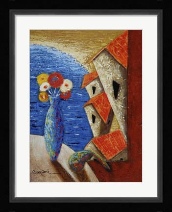 Framed Ventana Al Mar Print