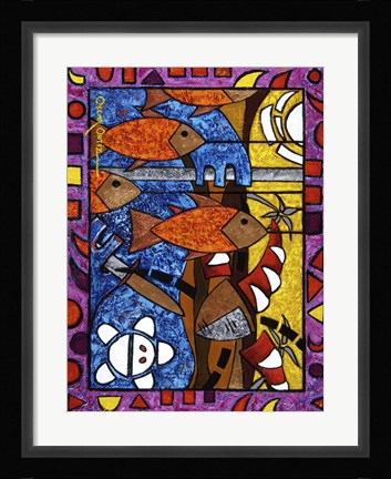 Framed Fish Print
