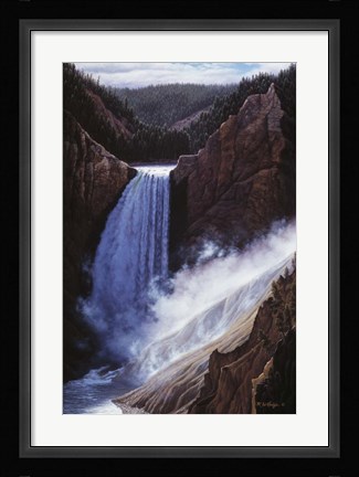 Framed Voice Of Yellowstone Print