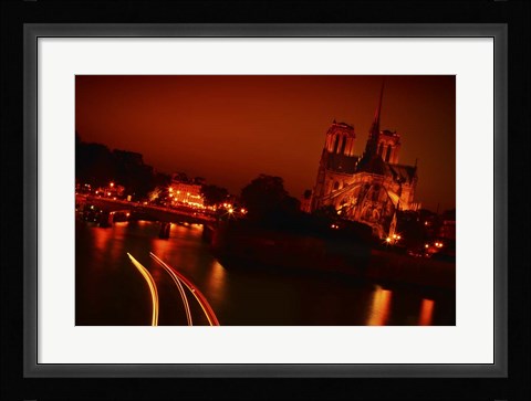 Framed Red Night Print