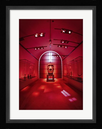 Framed Red Sculpture Print