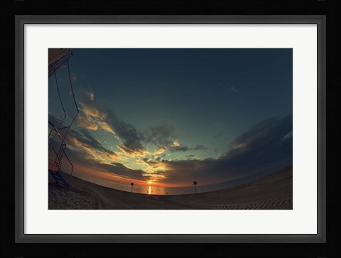 Framed Cypress Sunrise I Print