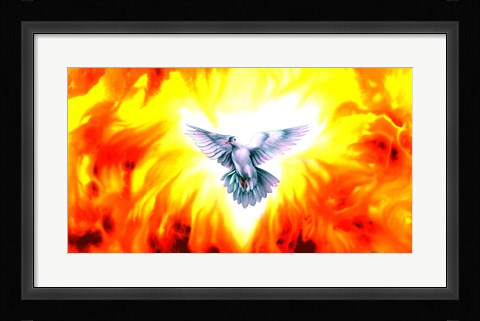 Framed Holy Spirit Fire Print
