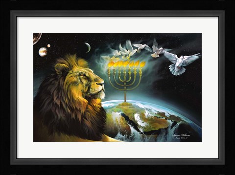 Framed Menorah Print