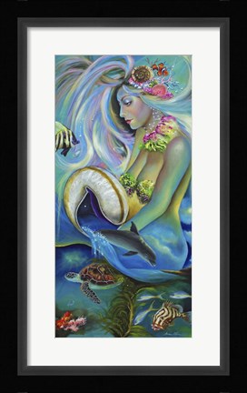 Framed Fergierina the Mermaid Print