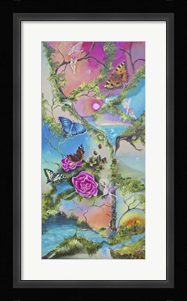 Framed Follow the Butterflies Print