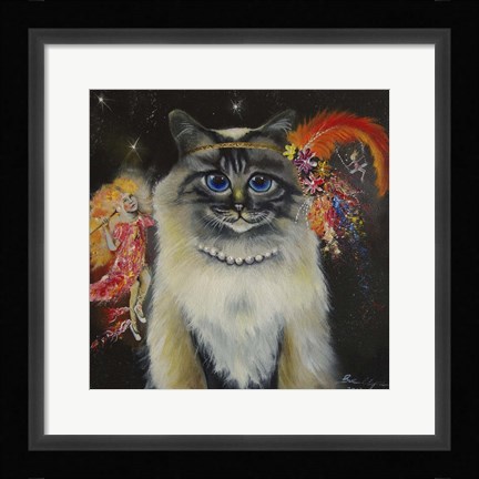 Framed Ms Mini Myrtle Print