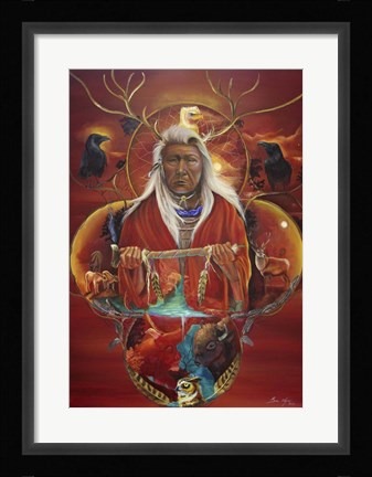 Framed Peace Pipe Offering Print