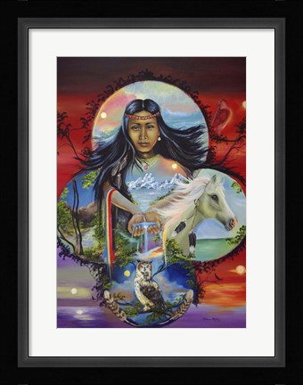 Framed Sky Woman Print
