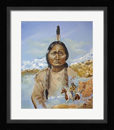 Framed Sitting Bull Print