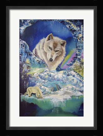 Framed Magical Globe Print