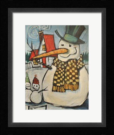 Framed Frosty Family Print