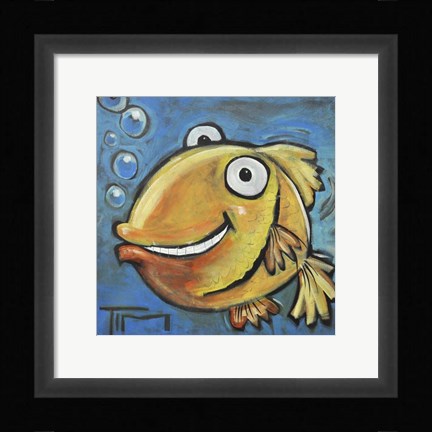 Framed Fish Poster Print