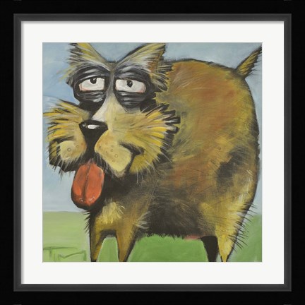 Framed Murphy Stout Dog Print