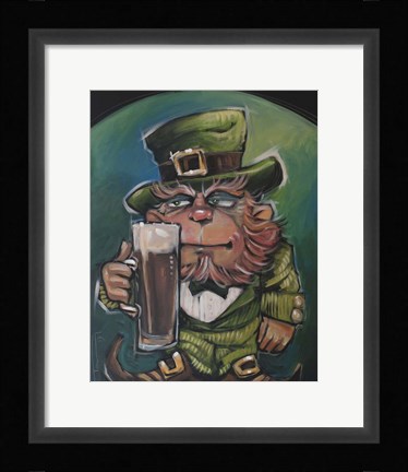 Framed Leprechaun Print