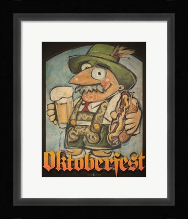 Framed Oktoberfest Guy Print