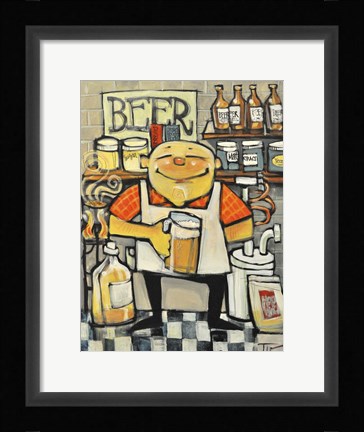 Framed Basement Brewer Print