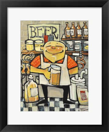 Framed Basement Brewer Print