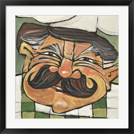 Framed Chef Guido Print