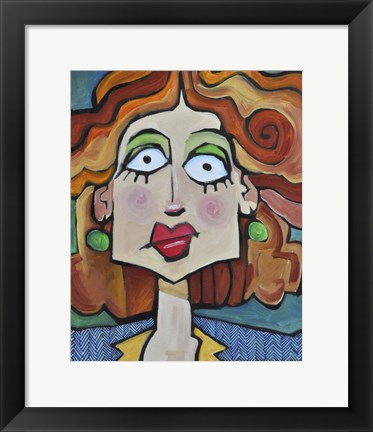 Framed Herringbone Print