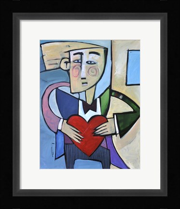 Framed Joseph Goes A Courtin Print