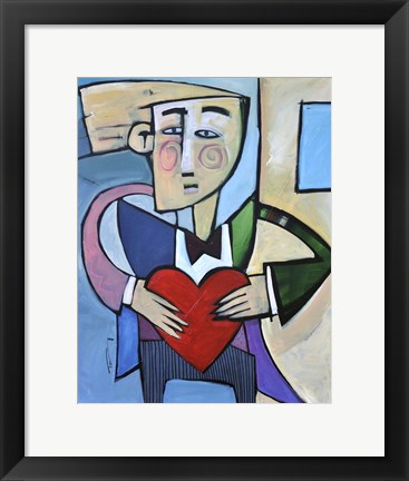 Framed Joseph Goes A Courtin Print