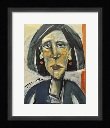 Framed Rough Day Woman Print