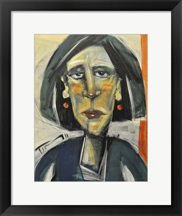 Framed Rough Day Woman Print