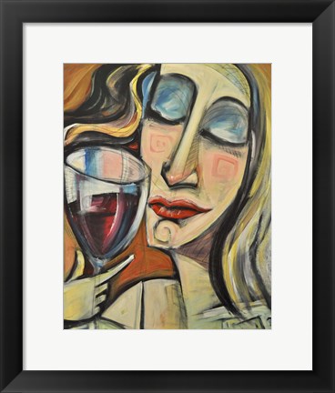 Framed Savoring The First Sip Print