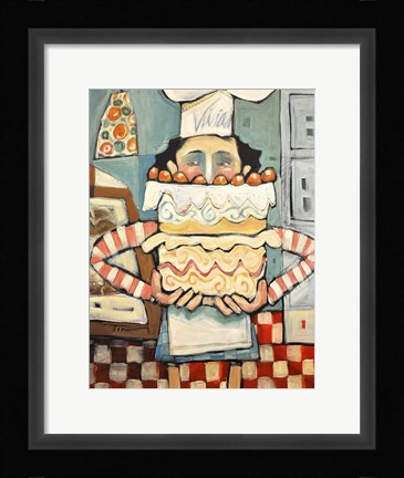 Framed French Baker Print