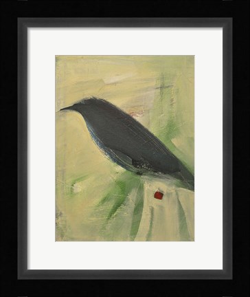 Framed Bird And Berry 2 Print
