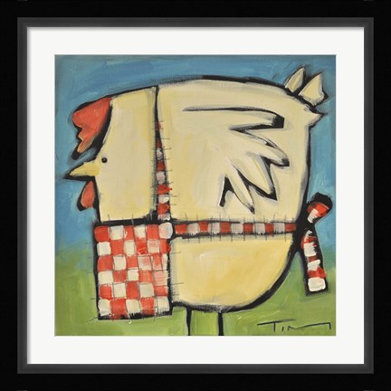 Framed Mother Hen Print