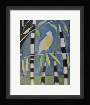 Framed Yellow Bird Up High Print