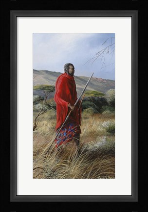 Framed Lone Warrior 1 Print