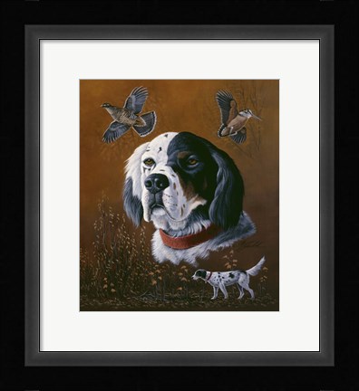 Framed English Setter Print