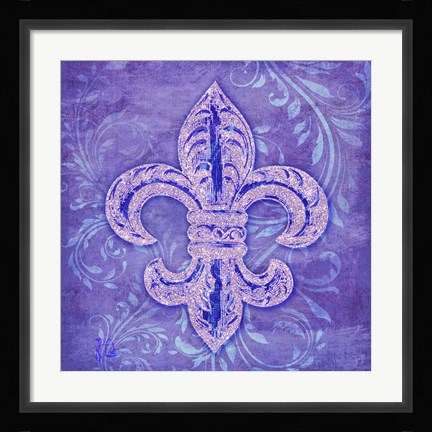 Framed Damask Fleur Print