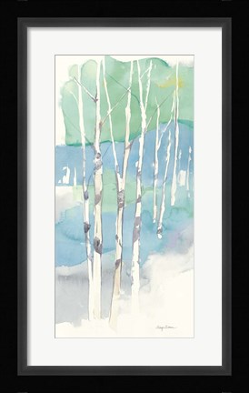 Framed Aspens Panel II Print