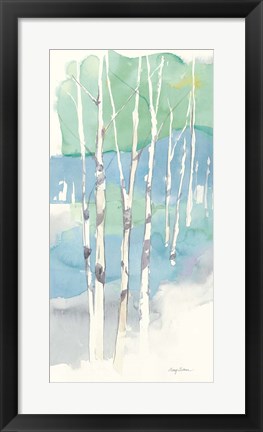 Framed Aspens Panel II Print